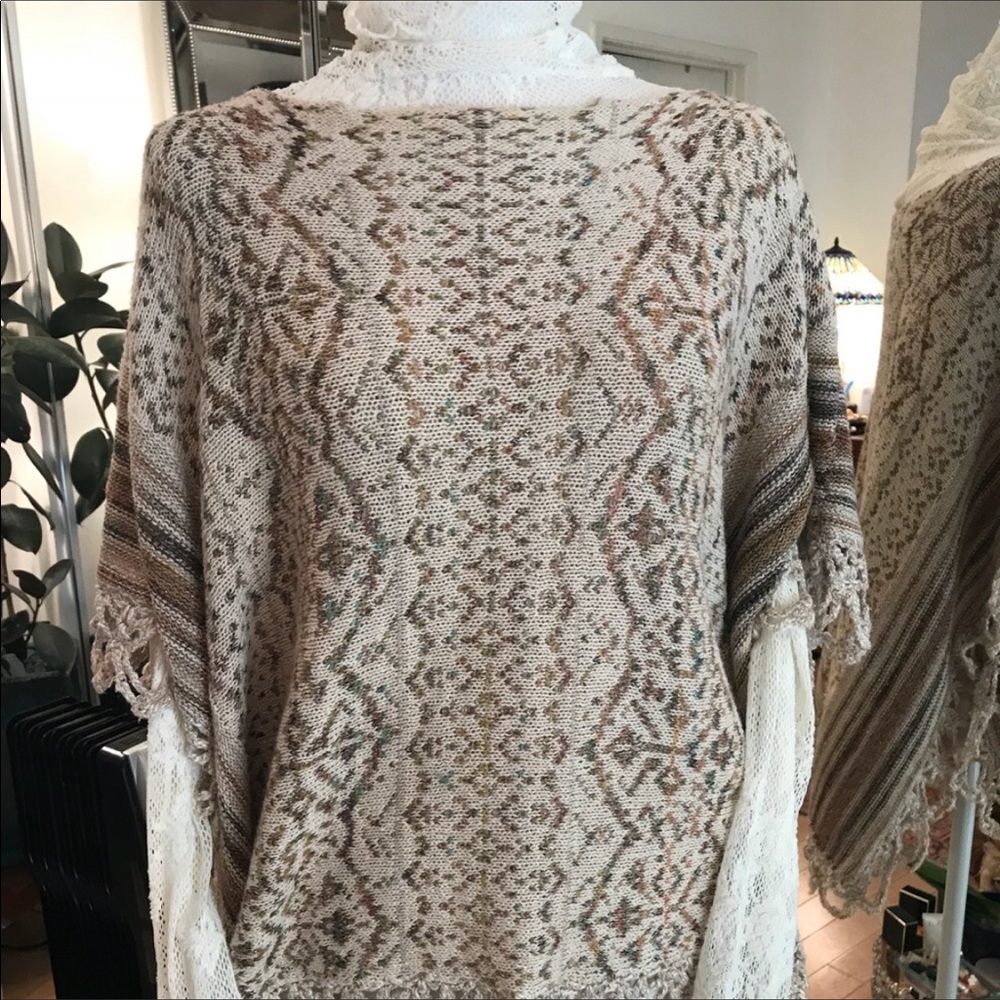 Free people poncho sweater